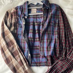 LF first of a kind cropped flannel